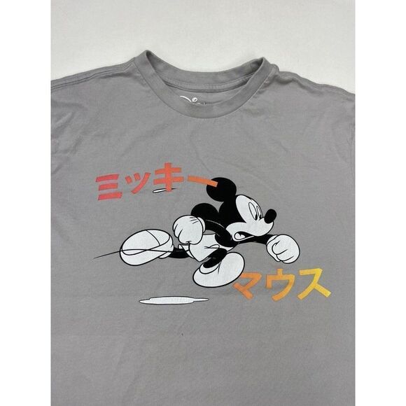 Disney Mickey Mouse Graphic T-shirt Men Medium Gray Short Sleeve - Picture 2 of 5